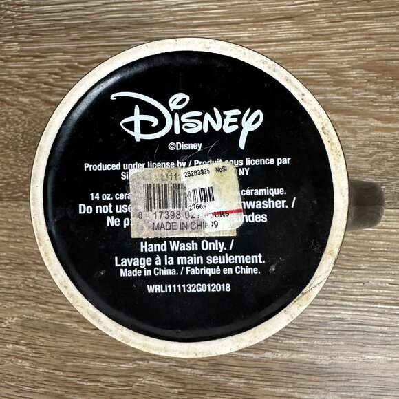 Disney Stitch Ceramic Coffee Mug 14 Oz Black & Blue With Glittery Design Hand Wa - Picture 5 of 6